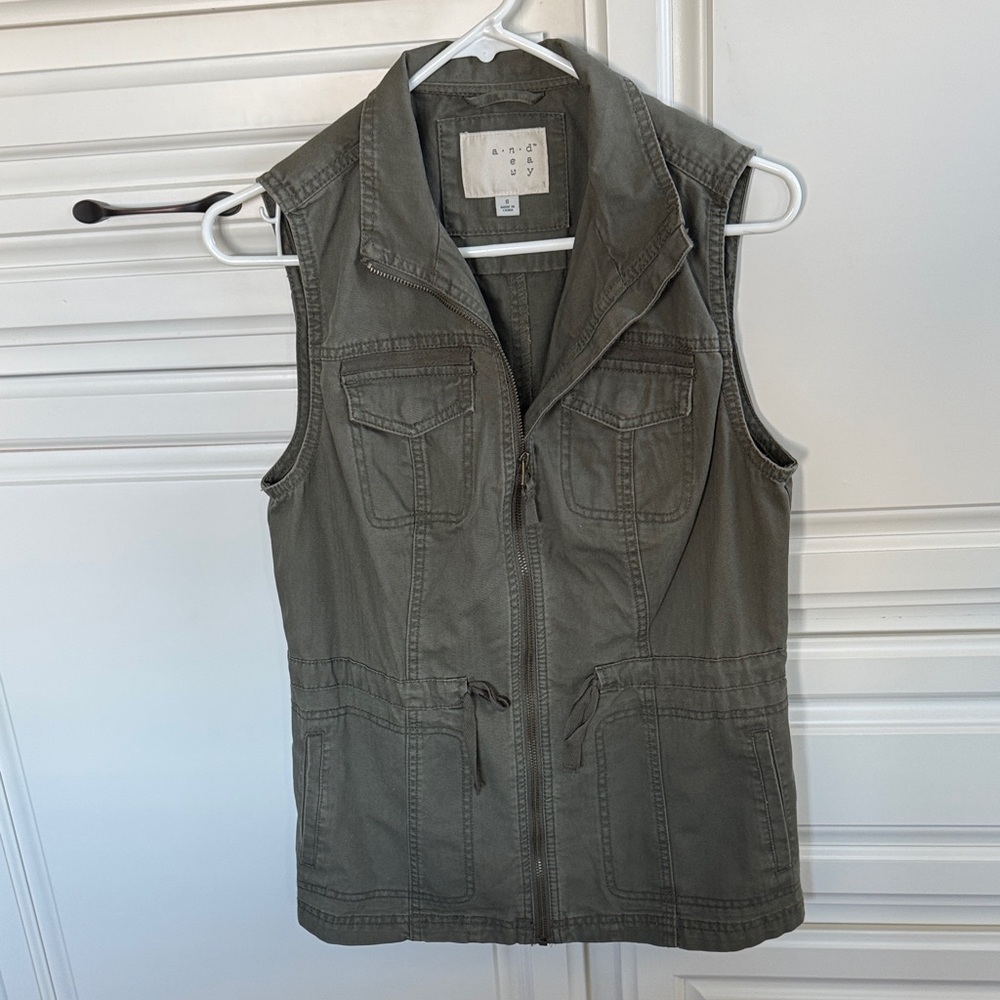 A New Day Olive Green Utility Vest